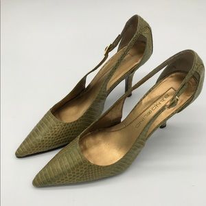 Bandolino BDGIZMO Women’s  Leather Snake Skin Pump